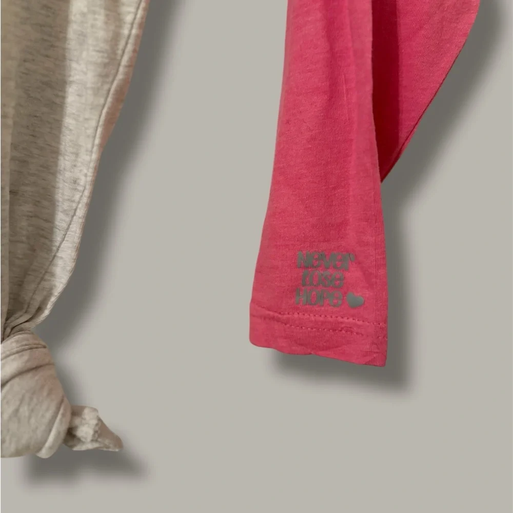 Pink and Gray Women’s Raglan Shirt - Picture 2 of 2